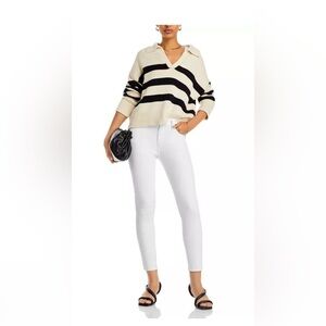 PAIGE White Hoxton Ankle Jean